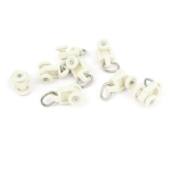 uxcell 20 Pcs White Plastic Double Layers 10mm Diameter Gears Wheels 